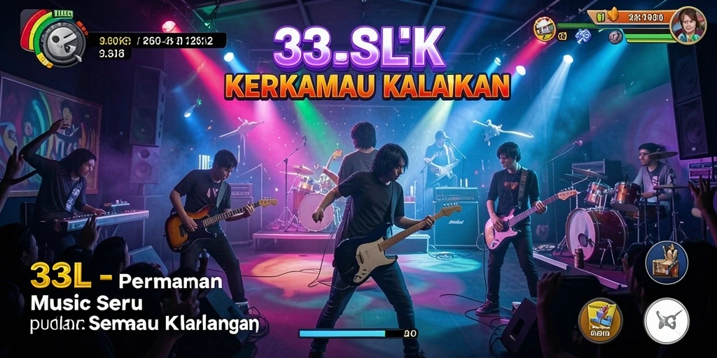 Gameplay seru di 33L dengan berbagai lagu menarik.