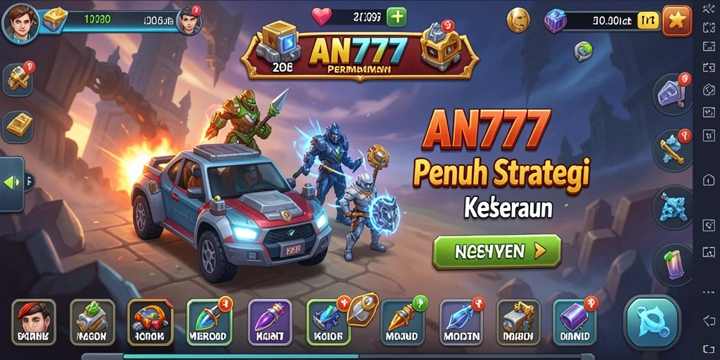 Tampilan gameplay AN777 yang menarik dan penuh strategi Idle.