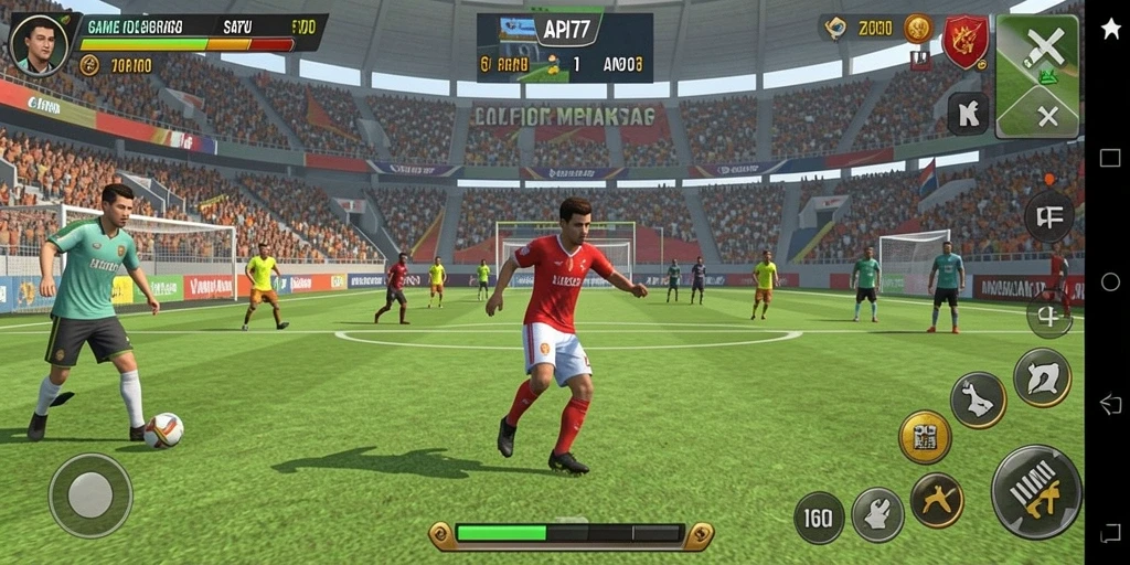 Screenshot utama API77 menampilkan momen seru dalam pertandingan olahraga.