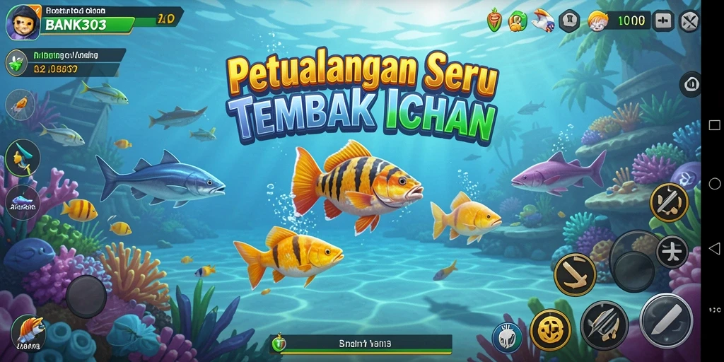 Tampilan menarik dari gameplay Tembak Ikan BANK303.
