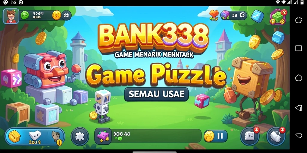 Tampilan gameplay menarik dari BANK338, menantang dan menyenangkan.