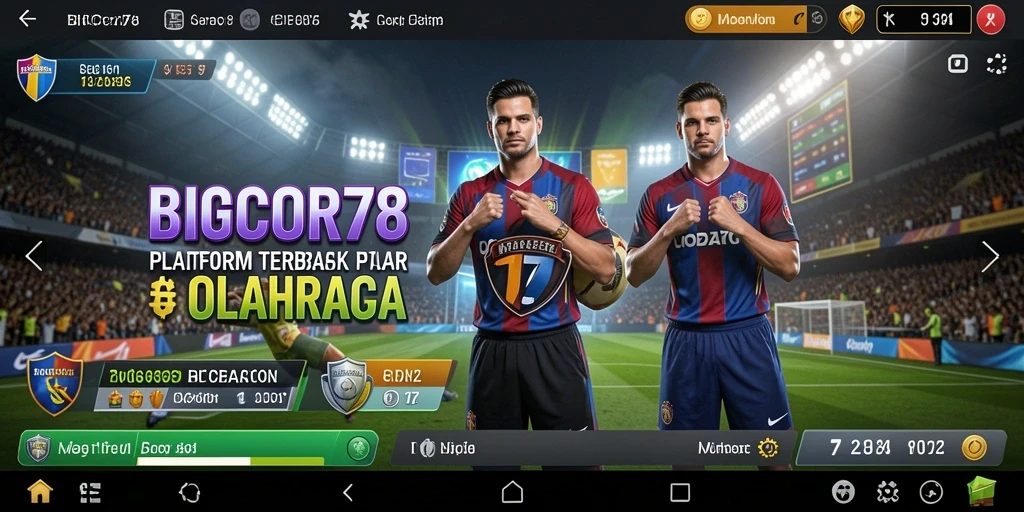 Tampilan menarik dari gameplay aplikasi Sportsbook BIGCOR78.