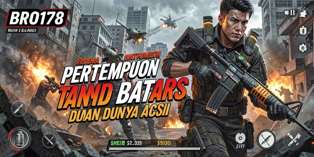 Tangkapan layar utama BRO178 menampilkan aksi seru dalam pertempuran penuh adrenaline.