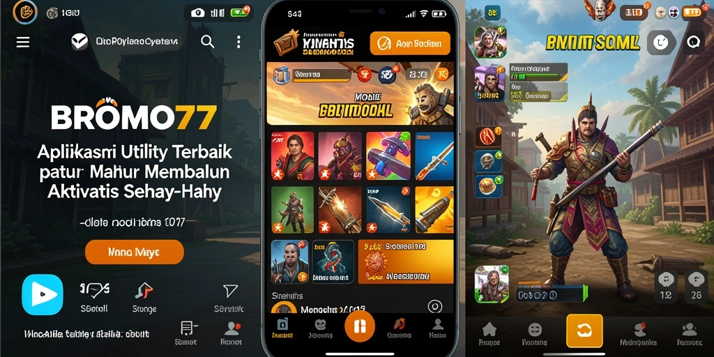 Screenshot utama BROMO77 menampilkan tampilan antarmuka yang intuitif.