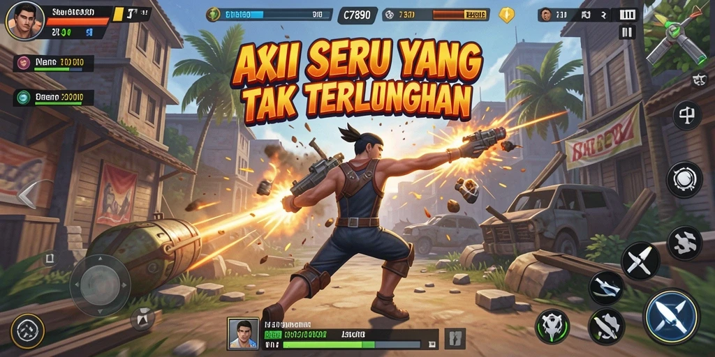 Tampilan gameplay C7890 yang penuh aksi mendebarkan.