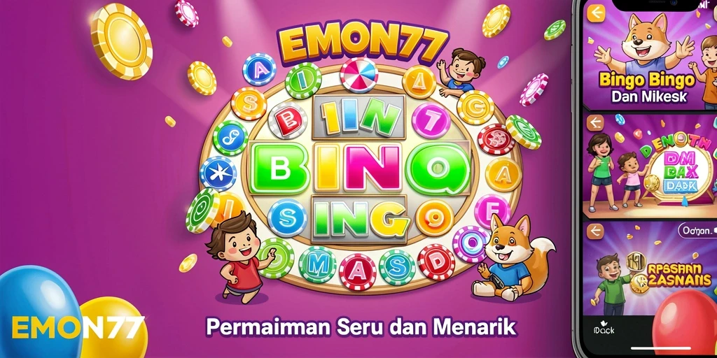 Gameplay seru dan interaktif dalam EMON77 Bingo.