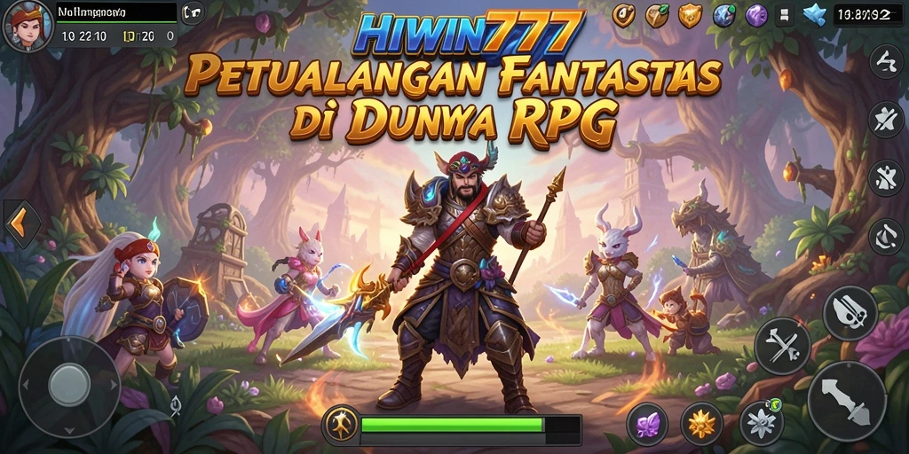 Tangkapan layar gameplay RPG HIWIN777 yang mendebarkan.