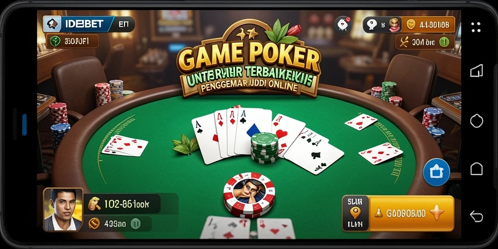 Gameplay menarik poker di IDEBET dengan pemain aktif.