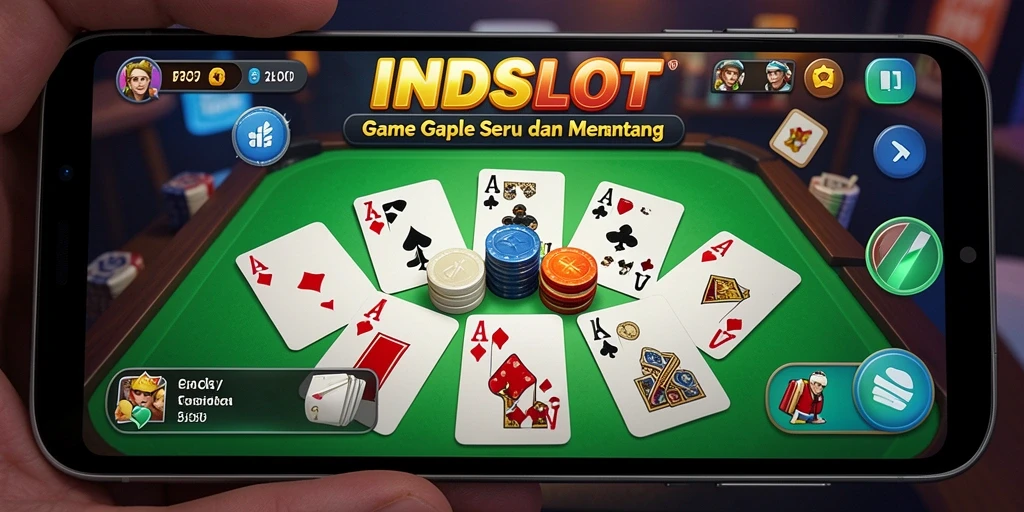 Tampilan gameplay Gaple yang seru dan interaktif.