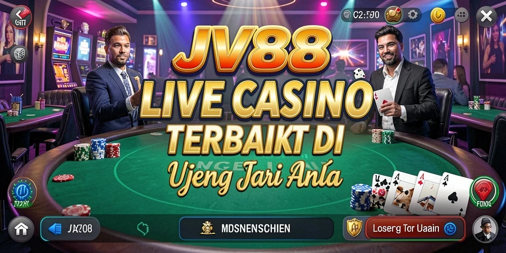 Tampilan gameplay Live Casino yang memukau dan interaktif.