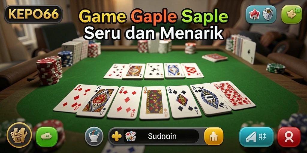 Tampilan gameplay Gaple yang seru dan interaktif.