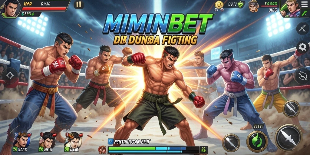 Tangkapan layar MIMINBET menampilkan aksi pertarungan intens.