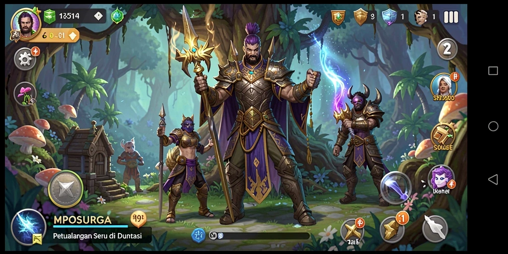 Gameplay seru di dunia petualangan MPOSURGA.