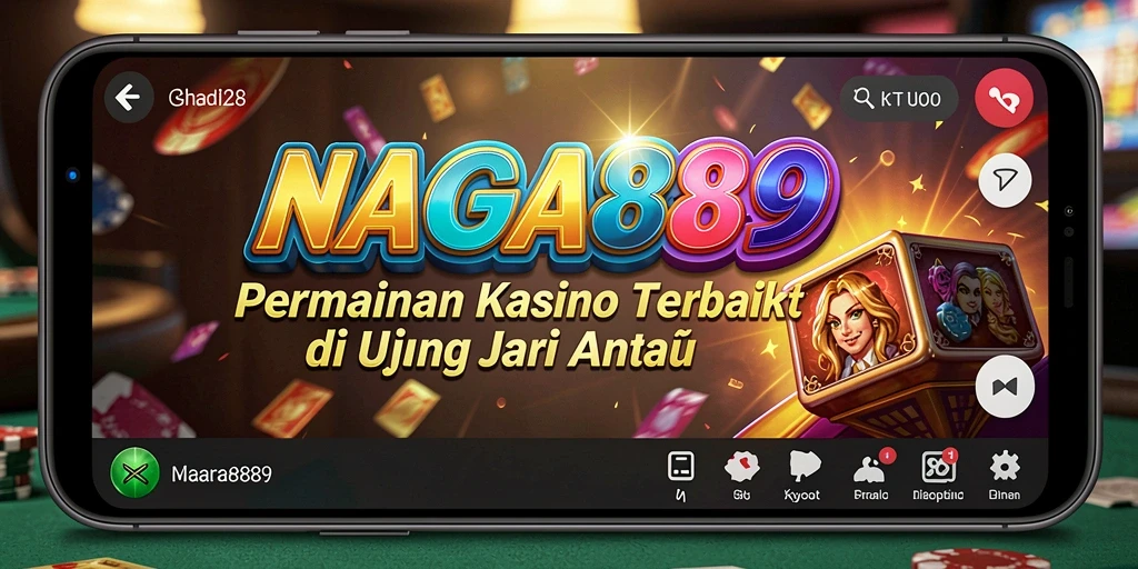 Tampilan gameplay menarik di aplikasi Kasino NAGA889.