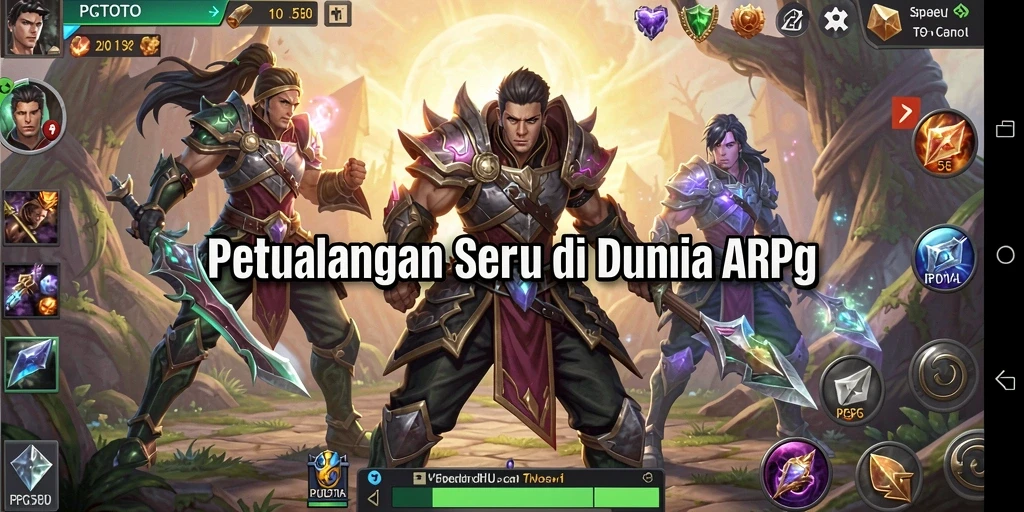 Tampilan gameplay seru PGTOTO dengan pertarungan epik.