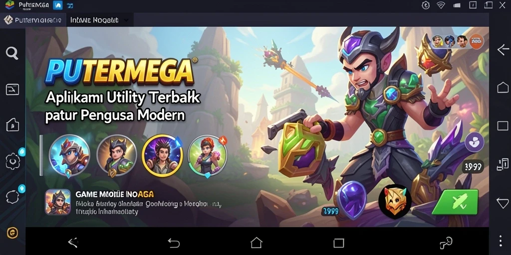 Tampilan antarmuka aplikasi PUTERMEGA yang intuitif.