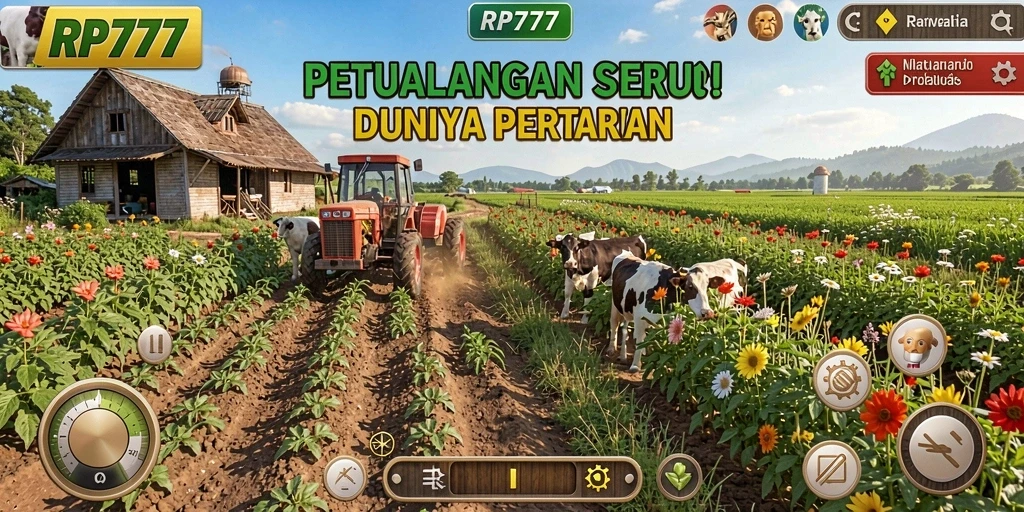 Screenshot RP777 menampilkan gameplay bertani yang menarik dan realistis.