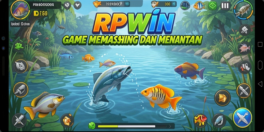 Tampilan gameplay RPWIN yang menakjubkan dalam pengalaman memancing.