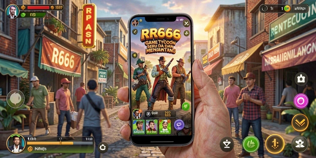 Gameplay Tycoon RR666 yang menantang dan seru.