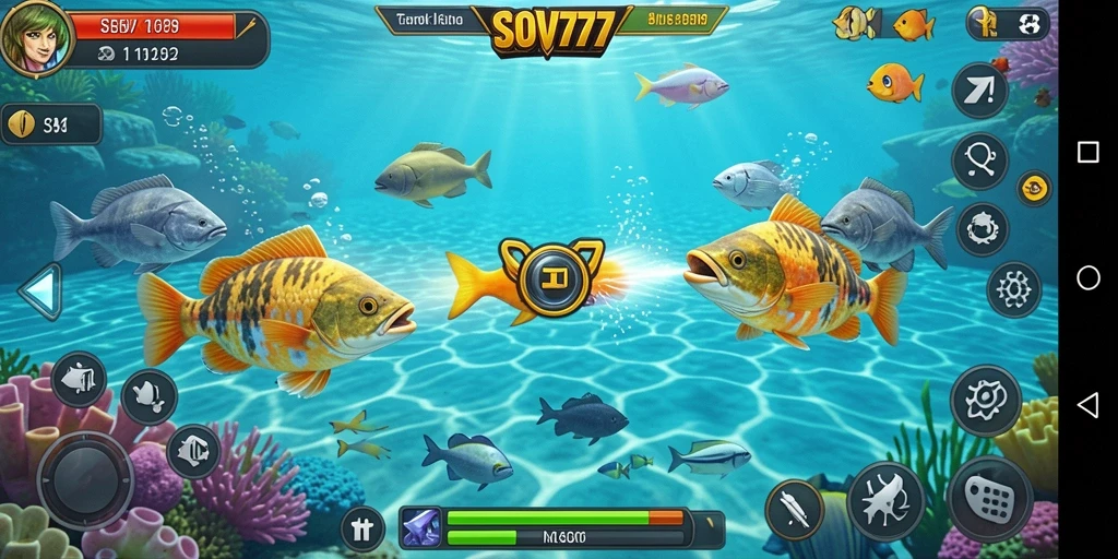 Tampilan gameplay Tembak Ikan yang seru dan menantang.