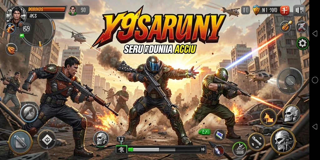 Tangkapan layar gameplay Y89 menampilkan aksi luar biasa dalam pertempuran seru.