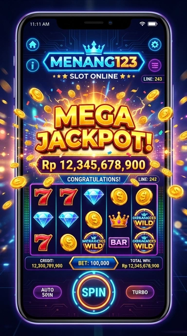 Tampilan antarmuka yang ramah pengguna di menang123.
